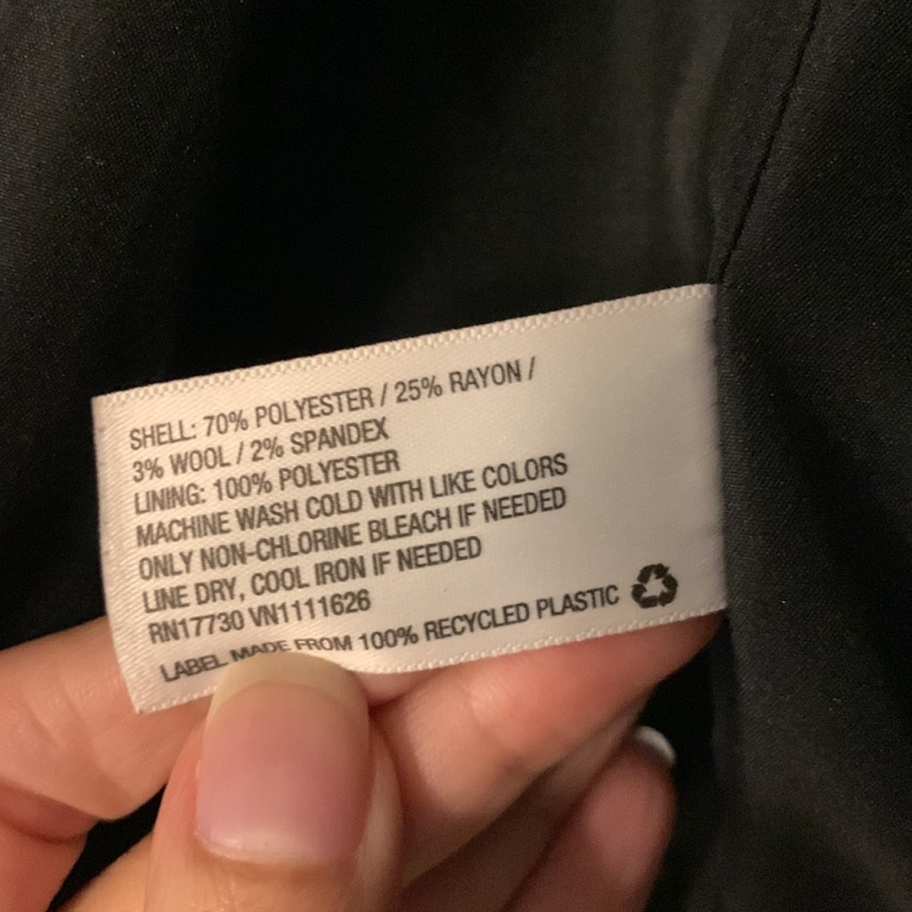 Merona Black Windowpane Pattern Blazer - image 4